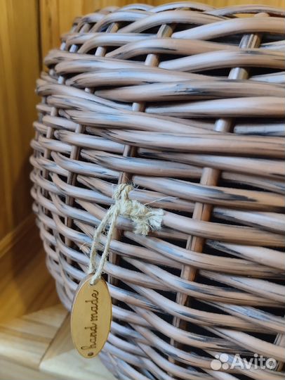 Набор кашпо из искусственного ротанга