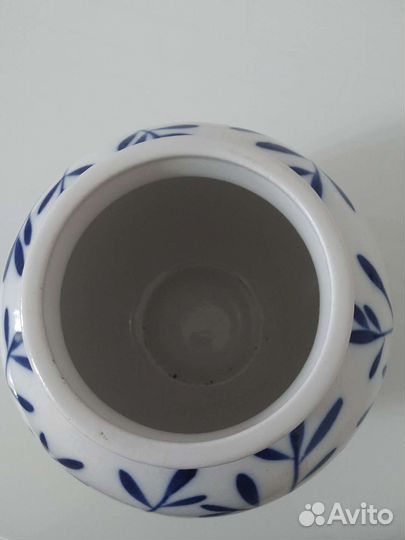 Фарфоровая ваза лфз Раскидные веточки Городецкий