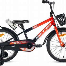 Велосипед sitis rollo 18" (2024) Orange-Black Kra447