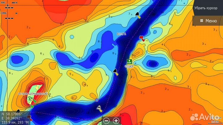 Карта глубин c-map RS-Y050