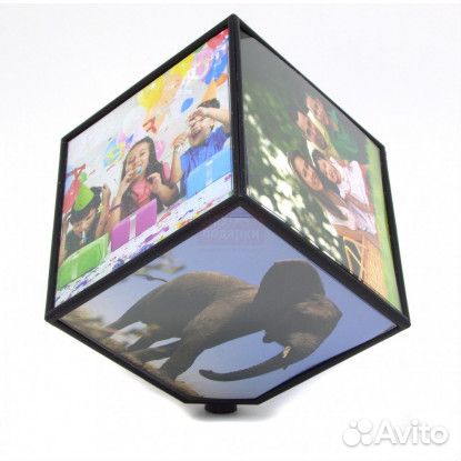 Фоторамка вращающаяся Куб