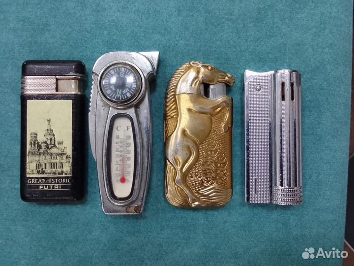 Зажигалки пьезо 4шт 1990е годы