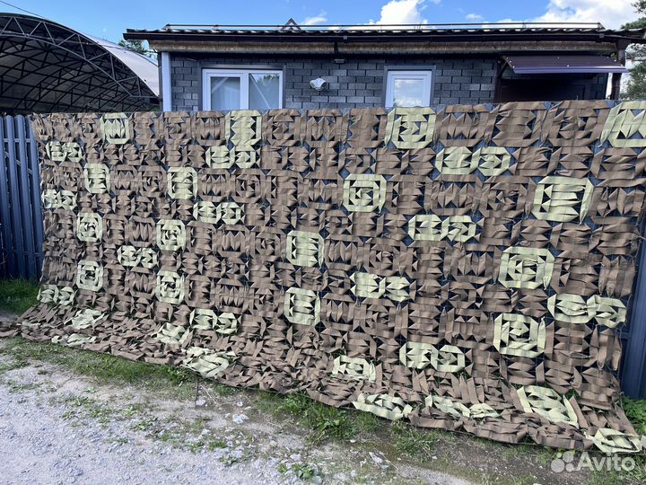 Маскировочная сеть 3*6м вариант кор-сер.зел