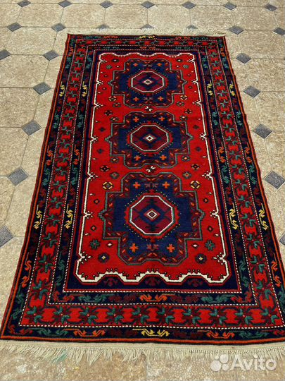 Старинный ковер ручной работы, антиквариат