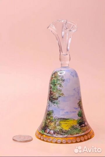 Колокольчик Богемия стекло ч-5