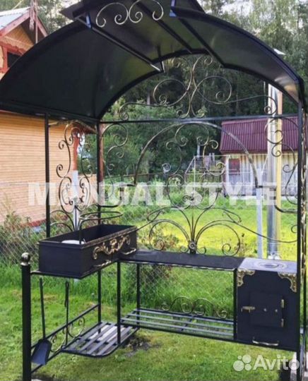 Мангал с печью