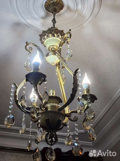 Люстры хрустальные бу