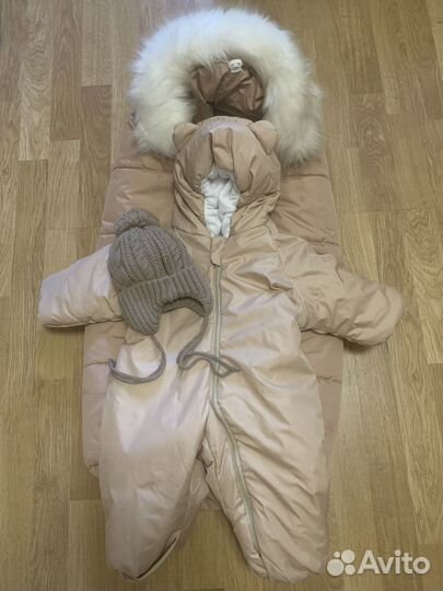 Комбинезон зимний для новорожденных