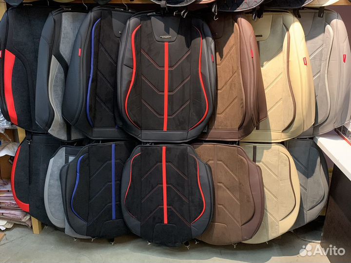 Авточехлы из экокожи автопилот (пошив) установка
