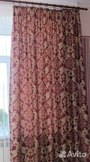 Шторы с ламбрекеном бу