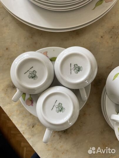 Винтажный сервиз Jlmenau чайно- кофейный