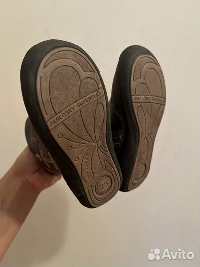 Сапоги кожанные для девочки