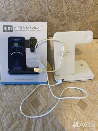 Беспроводная зарядка 3 в 1 для apple