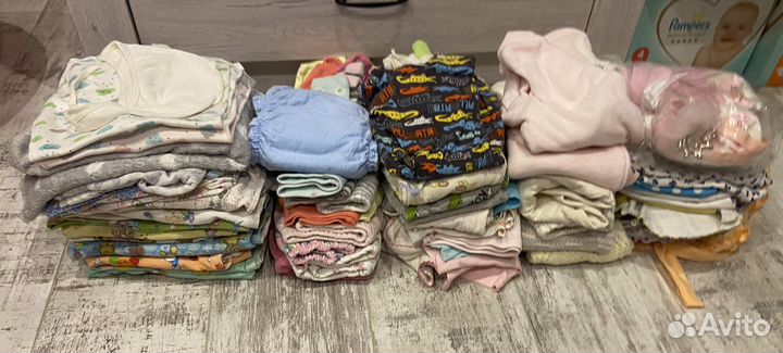 Вещи пакетом на девочку с 56 до 86 размер