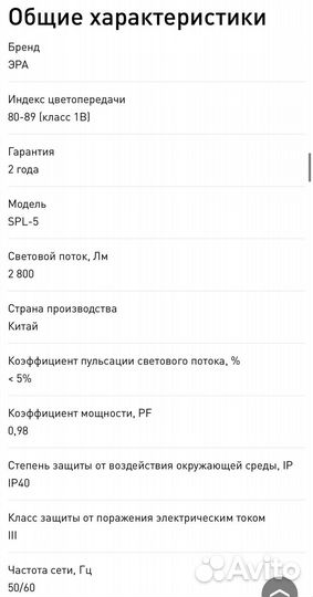 Светодиодная панель бу