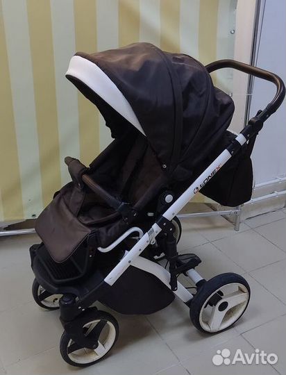 Коляска Лонекс 3 в 1 коричневая