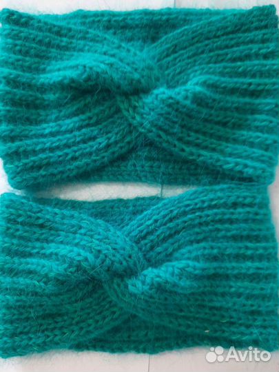 Повязка на голову из пуха норки