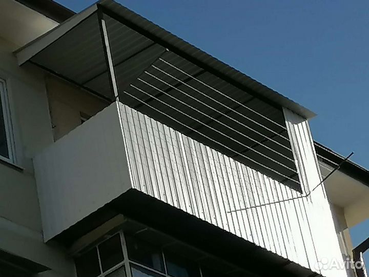 Балкон с отделкой, расширение