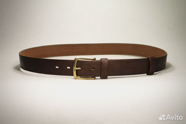 Мужской кожаный ремень ручной работы