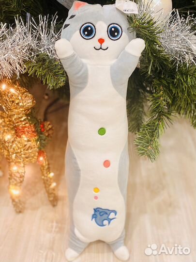 Мягкая игрушка подушка кот / котэ 64см