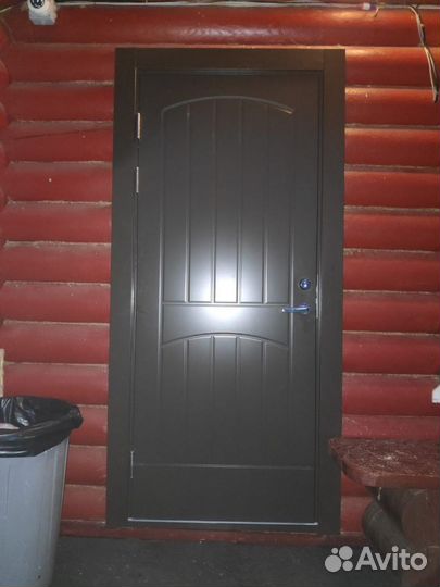 Дверь входная тёплая в финском стиле. дс-М7
