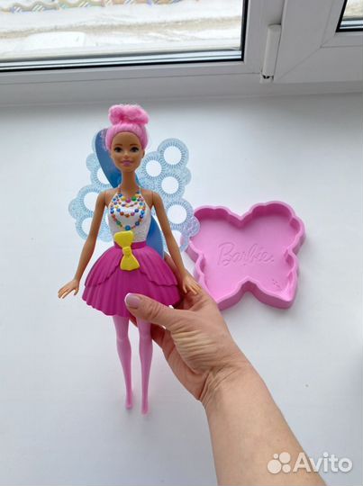 Барби фея с мыльными пузырями
