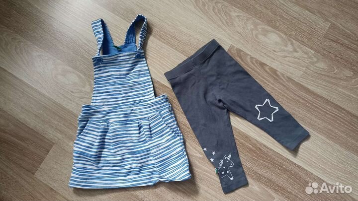 Летние вещи на девочку пакетом 68-74