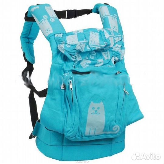 Эргономичный рюкзак для ношения детей. Котик