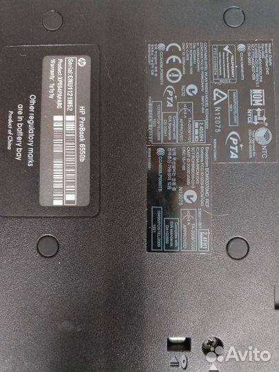 Ноутбук hp ProBook 6550b
