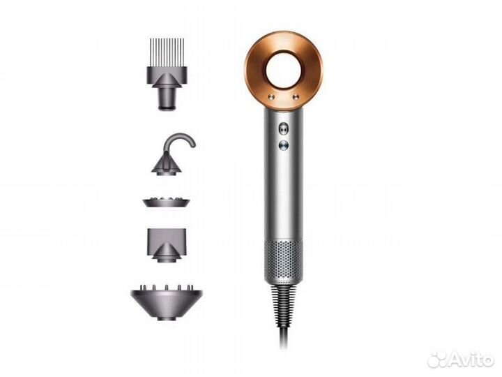 Фен Dyson Supersonic HD07 Nickel Сopper. Оригинал