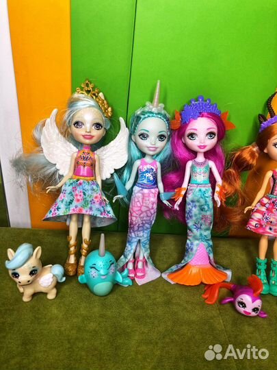 Enchantimals нарвал русалка Пегас феникс