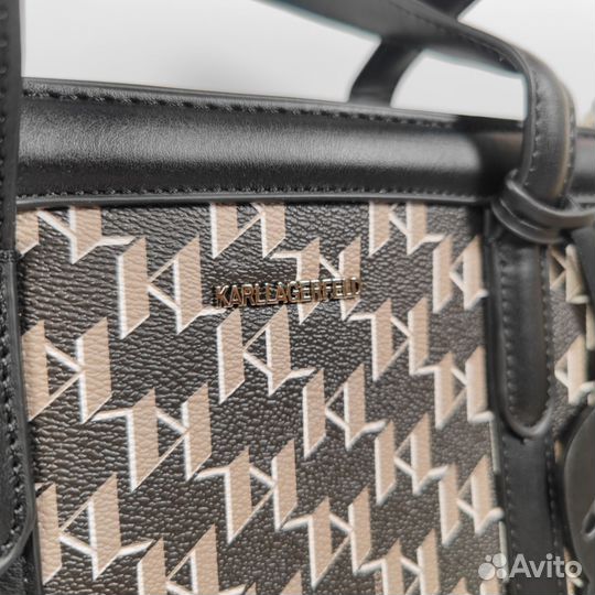 Сумка Женская Karl Lagerfeld черная с коричневым