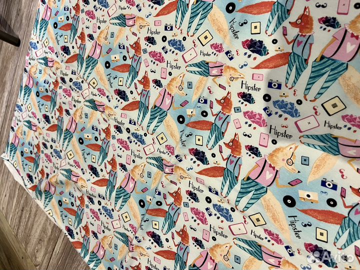 Отрез ткань хлопок трикотаж