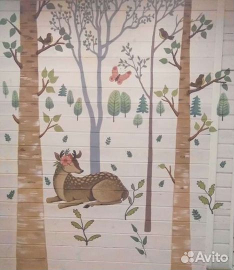 Роспись стен. Картина маслом. Портрет по фото