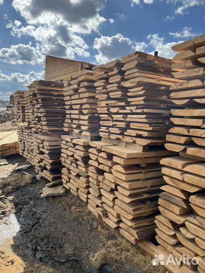 Доска сухая необрезная сосна