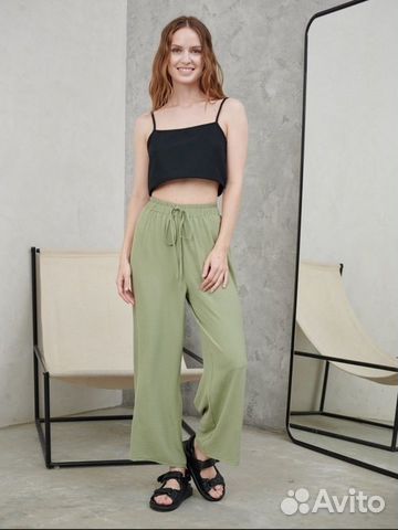 Широкие женские брюки на лето объявление продам