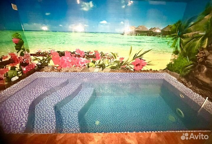 Сауна с теплым бассейном