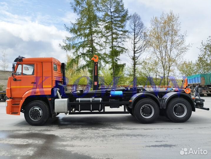 Мультилифт Бункеровоз Камаз 6520-49 + Kromann 26 т