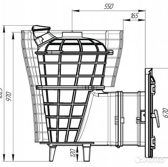 Печь банная «атмосфера V»