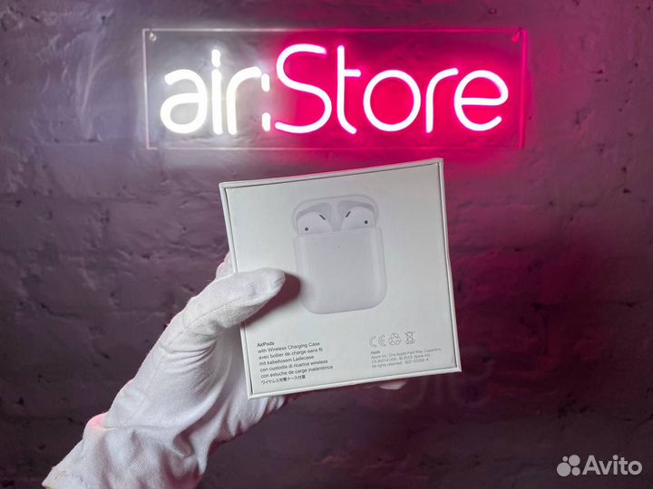 Новые наушники AirPods 2 + чехол в подарок