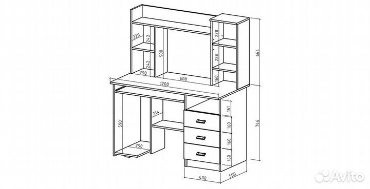 Компьютерный стол «Имидж 18»