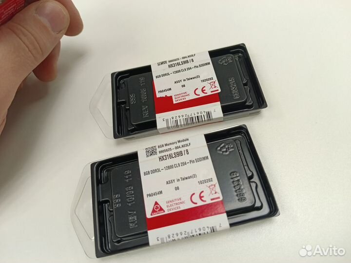 Оперативная память DDR3L SO-Dimm Hyperx1600/8G