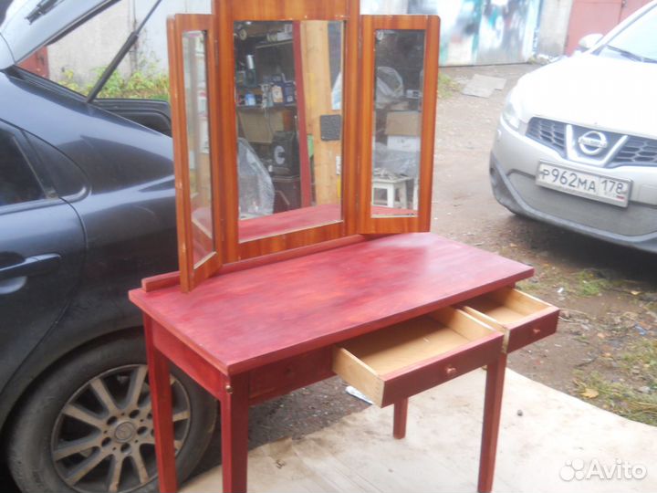 Зеркало трельяж старинное ретро винтаж май 1956