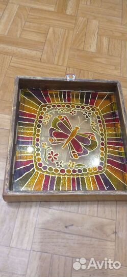 Картина на стекле. Авторская работа