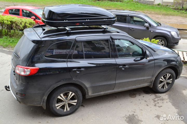 Багажник бокс на крышу Hyundai Santa Fe (2006-2012