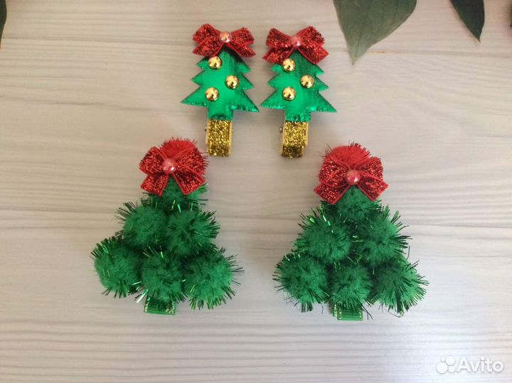 Новогодние заколки