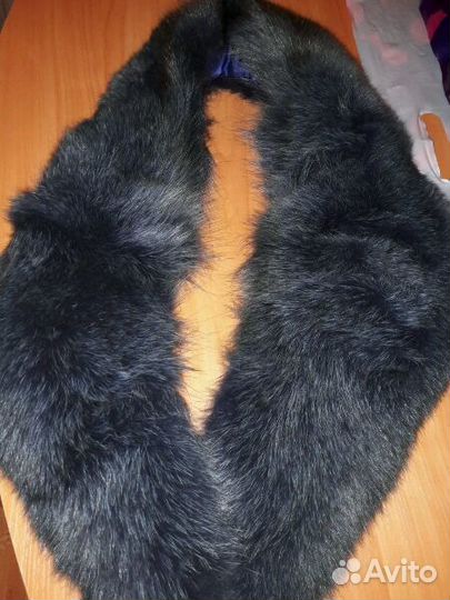 Пушистый воротник натуральный