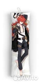 Дакимакура Дилюк 120см/ Подушка обнимашка