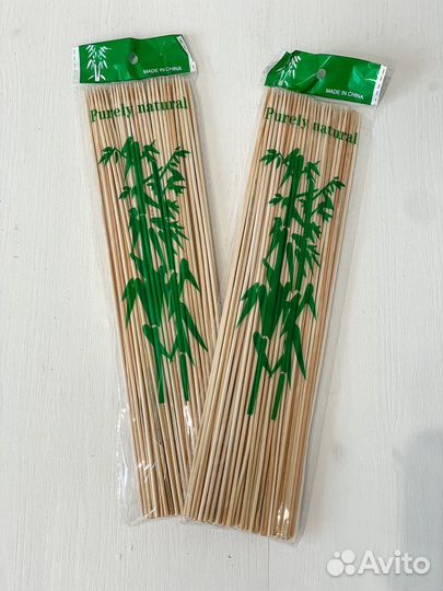 Шпажки/шампура бамбуковые 30см 100шт/уп