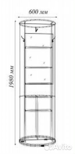 Круглая прихожая вращающая